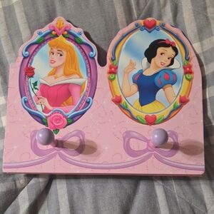 Disney Princess Wall Hooks - Pink and Blue